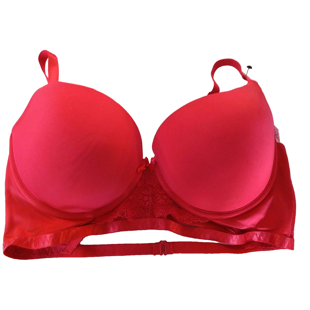 XOXO Hypnotic Pink 40D 'See My Back!' Sexy Bra MSRP $28 NWTag Valentine Sexy!!